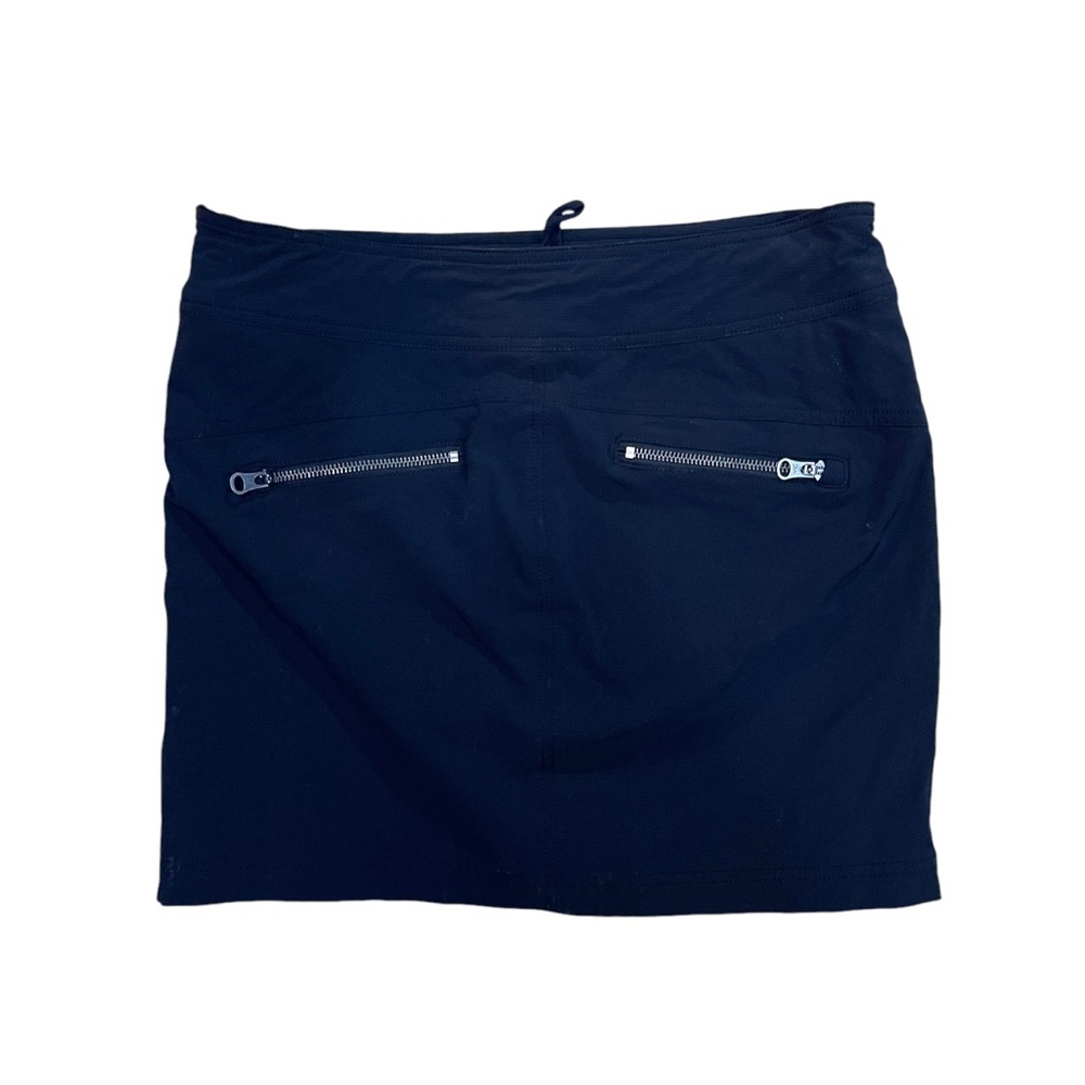 🖤 Athleta Black Athletic Skirt Built In Shorts Zip Pocket Size 6
